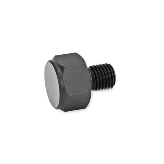 GN 409.1-20 M16-B Positionierelemente mit Schraube - Spanneisen-Druckschraube