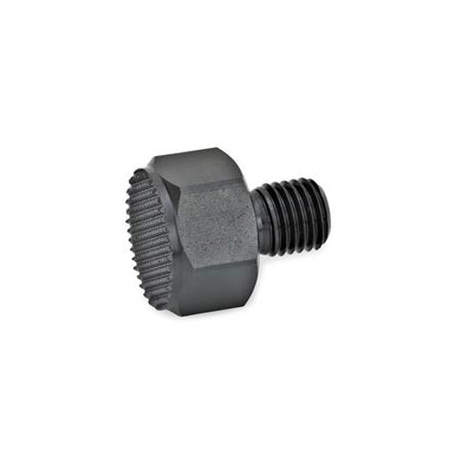 GN 409.1-20-M16-R Positionierelemente mit Schraube - Spanneisen-Druckschraube