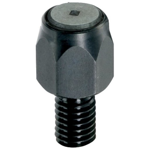 Auflagebolzen mit Riffel- oder Spitzenkopf und Hartmetallplatte - Gewindezapfen M8, Länge 15 mm | Modell 22680.0083