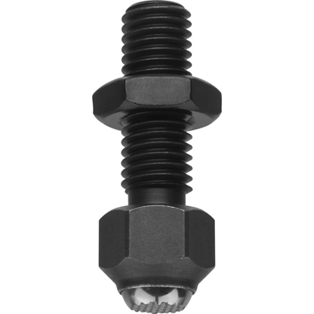 7110DHX-16xM16 Druckschraube mit Kugel - Hochwertige Spanneisen-Druckschraube